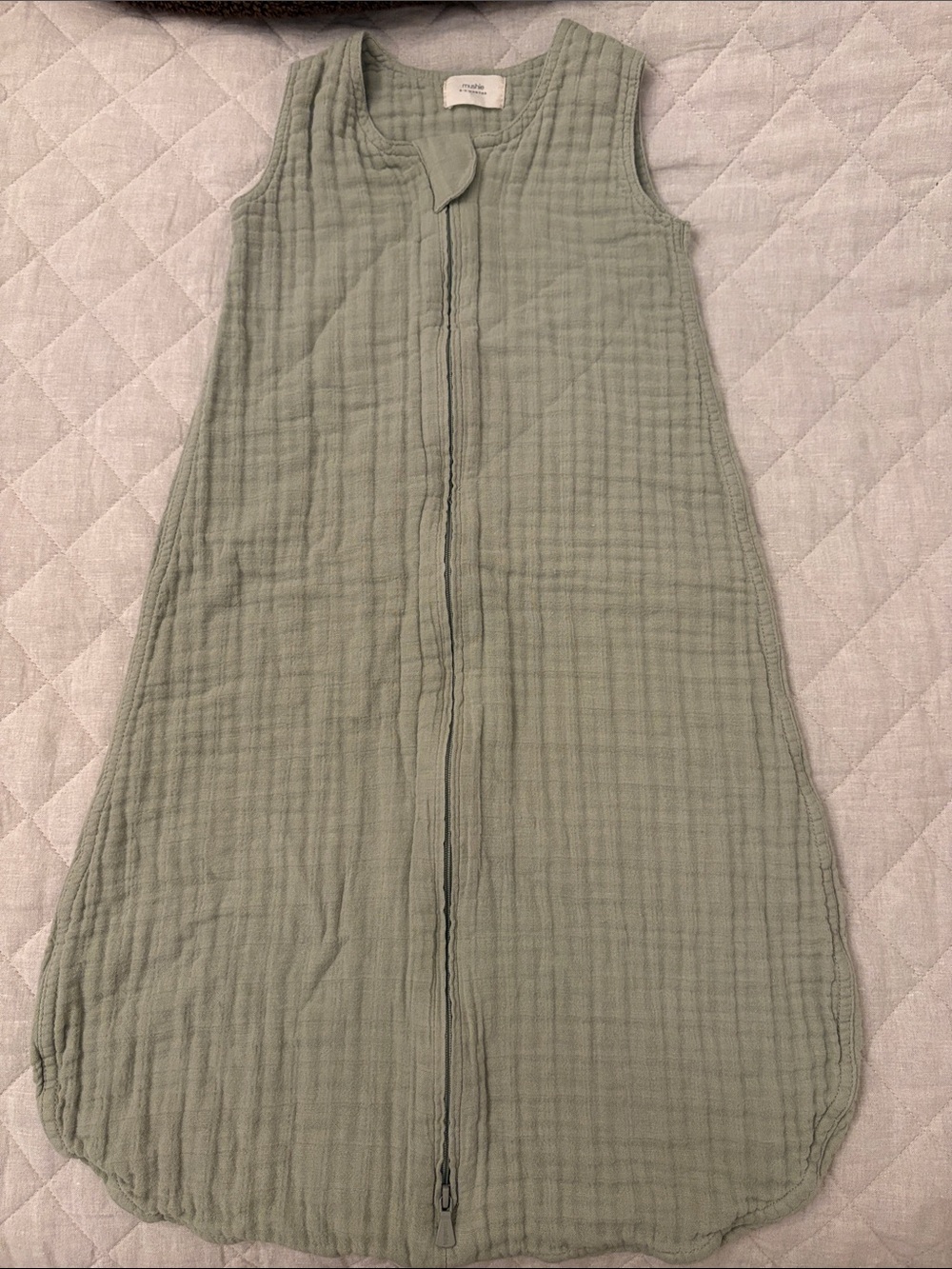 Baby Sleep Sack in Sage Green - Soft Muslin Wearable Blanket